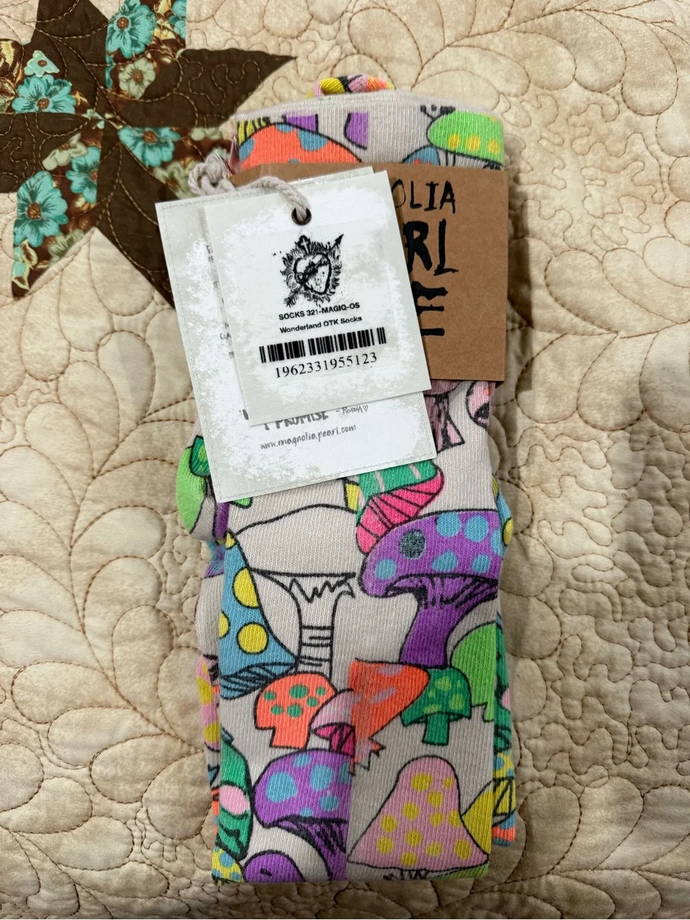 Magnolia Pearl Wonderland OTK Socks over-the-knee cotton-spandex blend socks